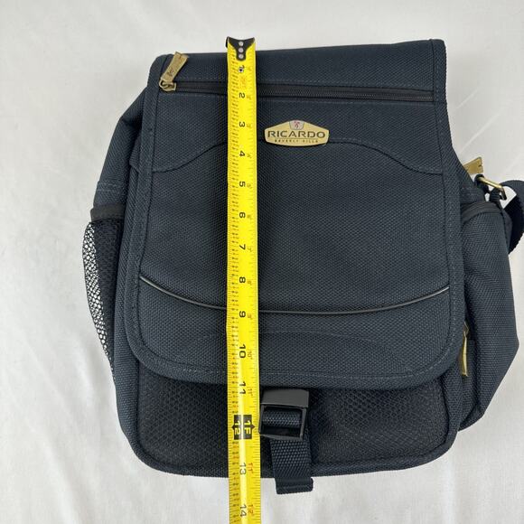 Ricardo Beverly Hills Black Daypack Backpack Travel Overnight Carry On Bag - Picture 14 of 16